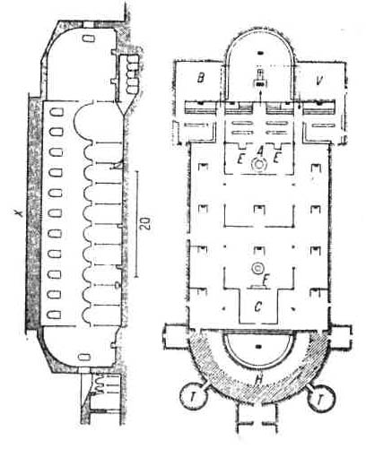план церкви Сен-Галленского аббатства 