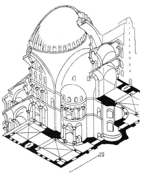Церкви Византийской империи. Церковь Св. Софии в Константинополе