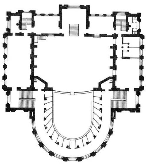 В. А. Шретер. Театр в Рыбинске (1875—1877. гг.). План 