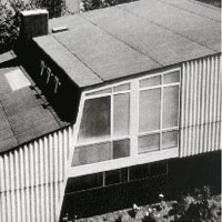 Фиброцемент в архитектуре и строительстве. Гостиница Eternit, Berun-Грюневальд, 1955 г.,Поль Баумгартен (Paul Baumgarten)
