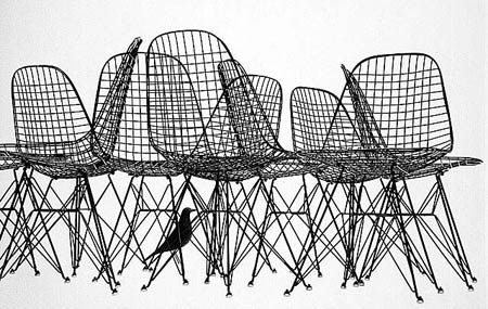 Чарльз и Рэй Эймс. Charles Ormand Eames & Ray Eames. Wire Chair DKR