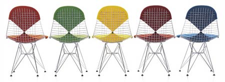 Чарльз и Рэй Эймс. Charles Ormand Eames & Ray Eames. Wire Chair DKR-2