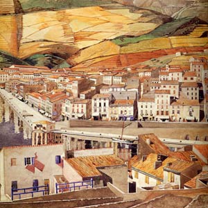 Чарльз Рени Макинтош. Charles Rennie Mackintosh. Акварель Port Vendres, La Ville, 1925-26 