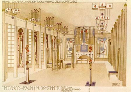 Чарльз Рени Макинтош. Charles Rennie Mackintosh. House for an Art Lover competition entry, 1901
