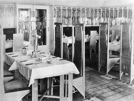 Чарльз Рени Макинтош. Charles Rennie Mackintosh. Salon de Luxe in the Willow Tea Rooms, 1903