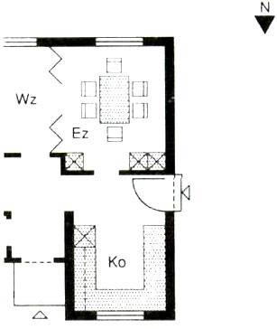 Пример планировки помещения кухни и смежных комнат