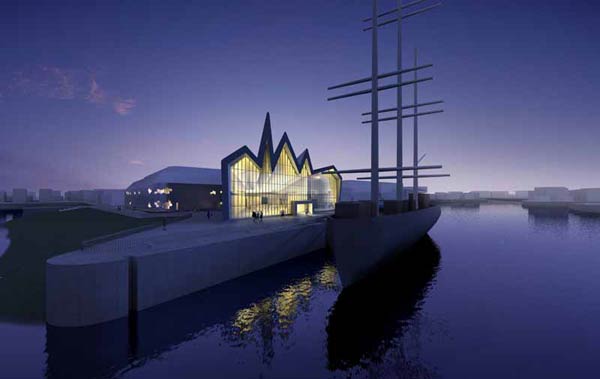 Заха Хадид (Zaha Hadid Architects): Glasgow Transport Museum, Glasgow, Scotland, UK (Музей транспорта в Глазго, Шотландия), 2004—2010