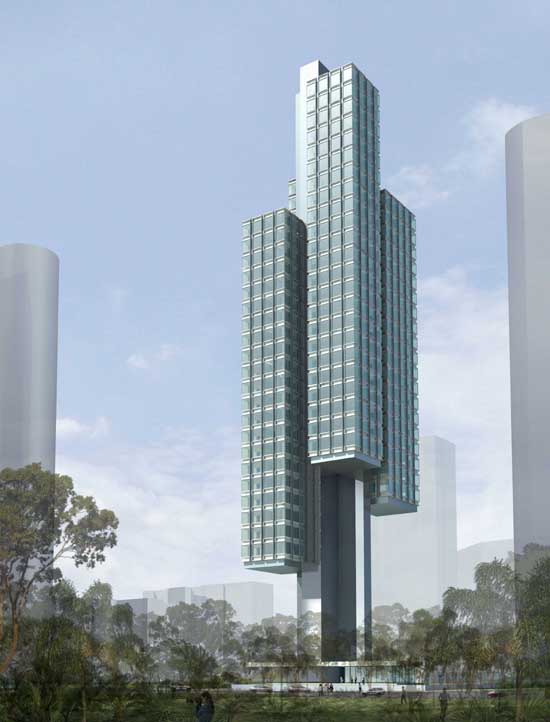 Рем Колхас (Rem Koolhaas)/ OMA: Scotts Tower, Singapore, 2007