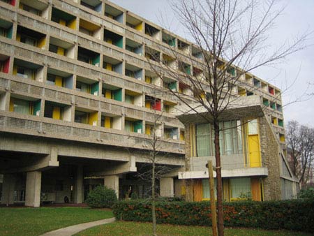 Ле Корбюзье. Le Corbusier. Maison du Brésil, Университетский городок, Париж. 1957