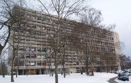 Ле Корбюзье. Le Corbusier. Unité d'Habitation of Berlin-Charlottenburg, Flatowallee 16, Берлин. 1957