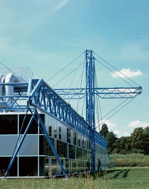 Ричард Роджерс (Richard Rogers): Inmos Microprocessor Factory, Newport, Wales, UK (фабрика микропроцессоров фирмы ИНМОС в Ньюпорте ), 1982—1987