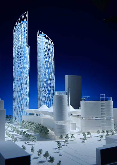 Ричард Роджерс (Richard Rogers): Parc 1, Yeouido, Seoul, South Korea (Проектируемый комплекс будет включать в себя два офисных здания, гостиницу и торговый центр. Сеул, Южная Корея), 2008—2011