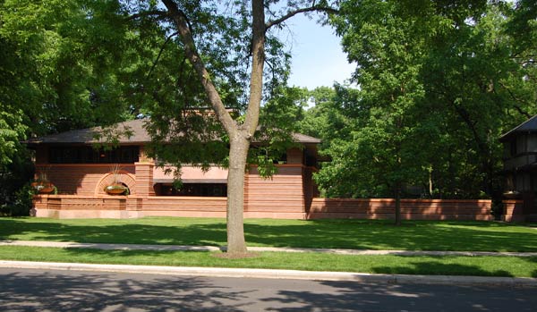Органическая архитектура: Фрэнк Ллойд Райт (Frank Lloyd Wright): Arthur B. Heurtley House, Oak Park, Illinois (Дом Артура Хертли, Оак-Парк, Иллинойс), 1902