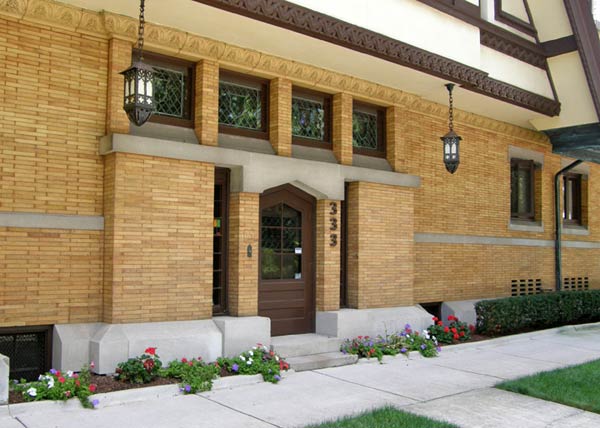 Фрэнк Ллойд Райт (Frank Lloyd Wright): Nathan G. Moore Residence, Oak Park, Illinois (Дом Натана Г. Мура, Оак-Парк, Иллинойс), 1895; частично разрушен в 1922