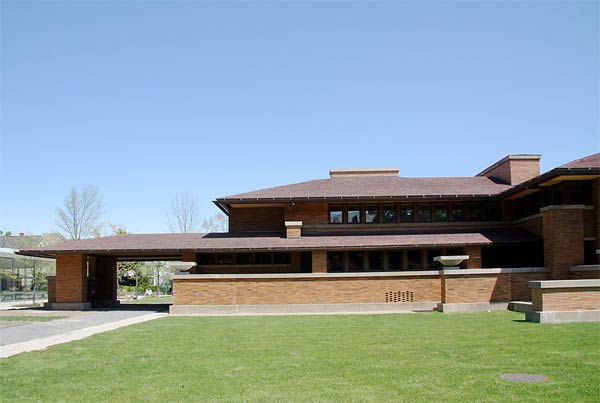 Органическая архитектура: Фрэнк Ллойд Райт (Frank Lloyd Wright): Darwin D. Martin House Complex, Buffalo, New York (Дом Дарвина Д. Мартина, Буффало, Нью-Йорк), 1904—1905; реконструкция 2007
