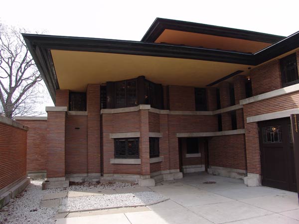 Органическая архитектура: Фрэнк Ллойд Райт (Frank Lloyd Wright): Frederick C. Robie House, Chicago, Illinois (Дом Фредерика С. Роби, Чикаго, Иллинойс), 1908—1910