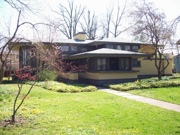 Органическая архитектура: Фрэнк Ллойд Райт (Frank Lloyd Wright): Walter V. Davidson House, Buffalo, New York (Дом Уолтера В. Дэвидсона, Буффало, Нью-Йорк), 1908