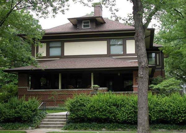 Органическая архитектура: Фрэнк Ллойд Райт (Frank Lloyd Wright): William and Jessie M. Adams House, Chicago, Illinois (Дом Уильяма и Джесси Адамс, Чикаго, Иллинойс ), 1900