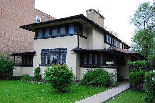 Органическая архитектура: Фрэнк Ллойд Райт (Frank Lloyd Wright): Joseph J. Walser Jr. Residence, Chicago, Illinois (Дом Дж.Дж. Уолсера, Чикаго, Иллинойс), 1903