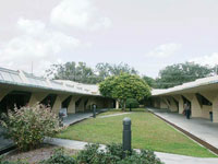Фрэнк Ллойд Райт (Frank Lloyd Wright): Industrial Arts Building, Lakeland, Florida (Здание корпуса промышленного дизайна, Флоридский Саузен-колледж, Лейкленд, Флорида), 1942—1952 (проект Child of the Sun)