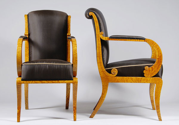 Кресло в стиле бидермайер (Biedermeier). Южная Германия, 1830-35 гг 