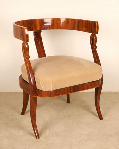 Кресло в стиле бидермайер (Biedermeier). Австрия, 1820-25 гг