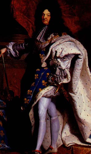 Портрет Людовика XIV кисти И. Риго 