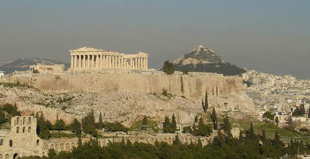 Афинский Акрополь. Общий вид 