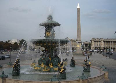 Площадь Согласия в Париже (Place de la Concorde). Проект Анж-Жака Габриэля (Ange-Jacque Gabriel)