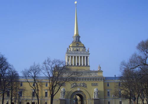 Здание Главного Адмиралтейства, Петербург (1806-1823). Архитектор А. Захаров 