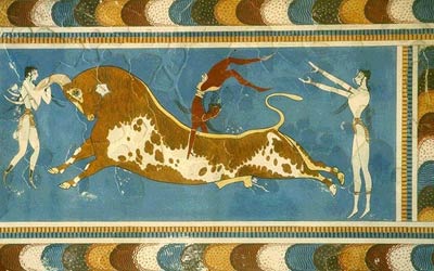 Роспись дворца в Кноссе. Крит