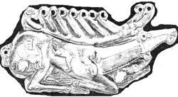 Скифский золотой олень из кургана Куль-Оба, IV век до н.э. 