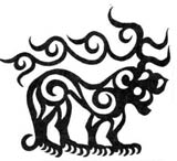 Отображение структуры мироздания в образе хищника с рогами оленя. Курган Туекта I, IV век до н.э.