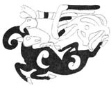 Сцена терзания из первого Пазырыкского кургана украшала  седельную покрышку   скифо-сакского вождя,  V - IV  век до н.э.