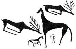 Символическая картина мироздания. Ферганская долина. I тыс. до н.э. 