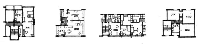 Многоквартирные дома — с двумя квартирами на лестничной площадке. Строительное проектирование. Нойферт