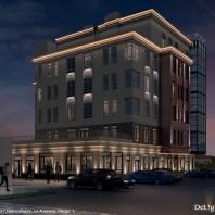 Здание общественного назначения с подземной автостоянкой по ул. Аникина в Новосибирске / ООО «АкадемСтрой НСК»