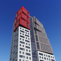 Эскизный проект жилого комплекса «ЧеховSky» в Новосибирске. Проектная организация: «АкадемСтрой». 2018 г.