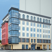 Здание общественного назначения с подземной автостоянкой по ул. Аникина в Новосибирске