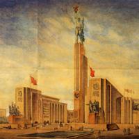 Павильон СССР на Международной выставке в Нью-Йорке. 1939 г.