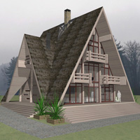 Проект загородного деревянного дома для семейного отдыха «Тайга»