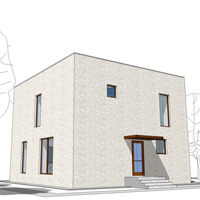 Проект кирпичного жилого дома «Хорватия». 136 м²