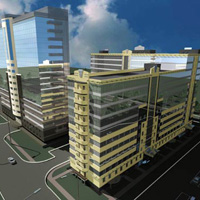 Проект комплекса административных зданий. Новосибирск